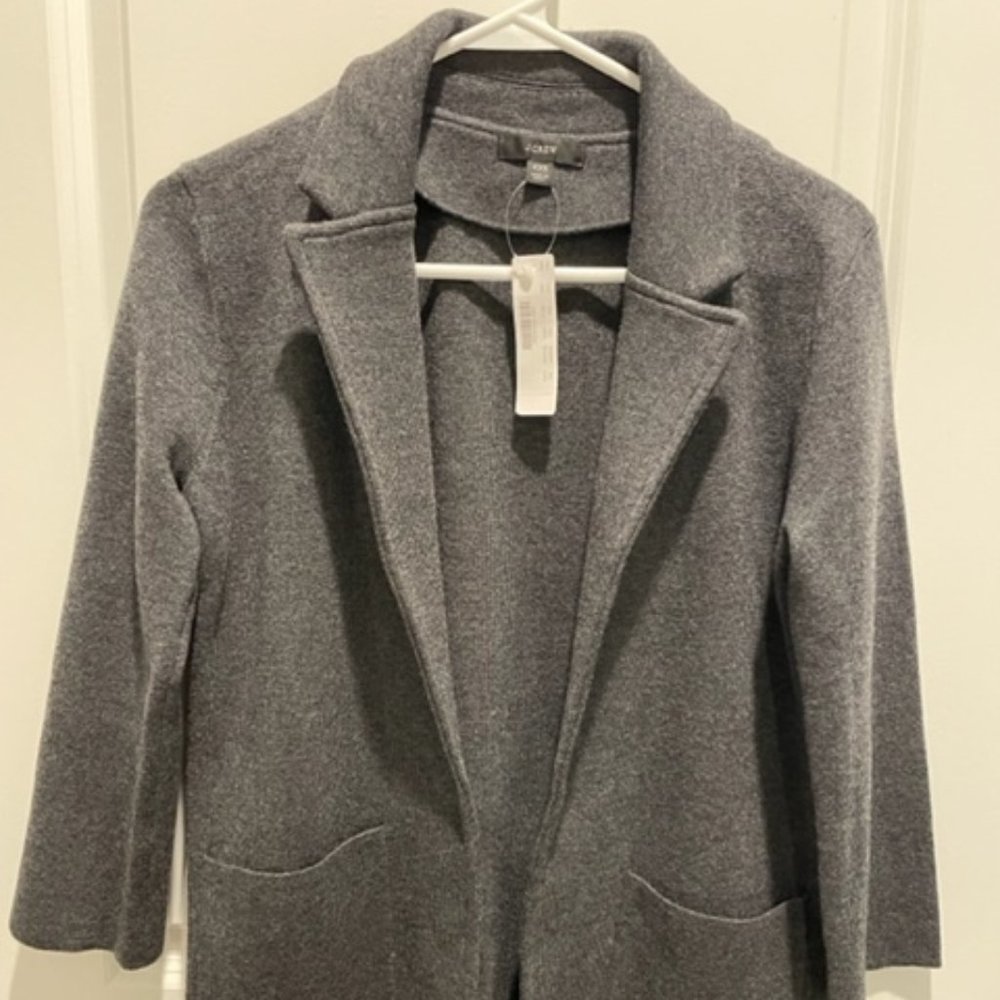 NWT J Crew Sophie Open-Front Sweater-Blazer J0244 Cardigan
